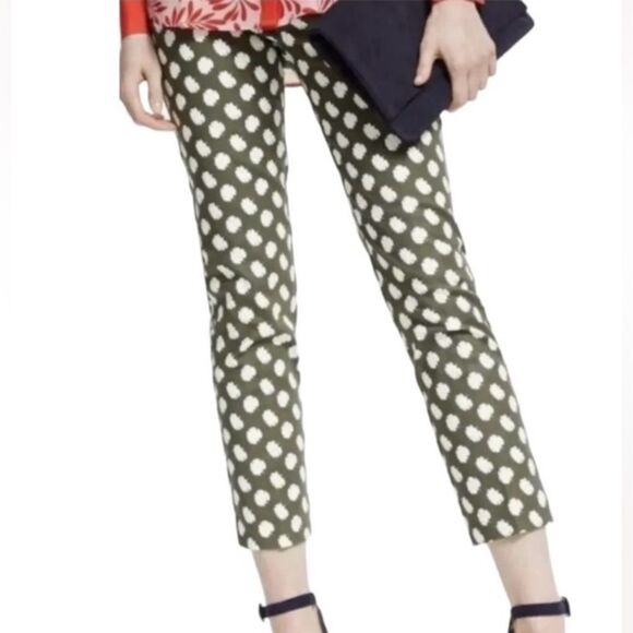Boden Leaf Print Richmond 7/8 Dress Pants - Picture 1 of 9